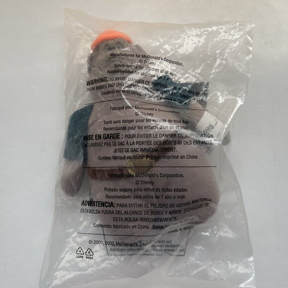 Big Al Country Bears Happy Meal Toy 2002 McDonalds New Plush #2 Disney Vintage - Picture 2 of 12